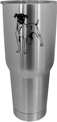 Vista 374 de Cairn Terrier - Vaso grabado con temática de perro, 30 onzas