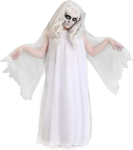 Vista 2 de Disfraz de fantasma encantador para niñas vestido fantasma