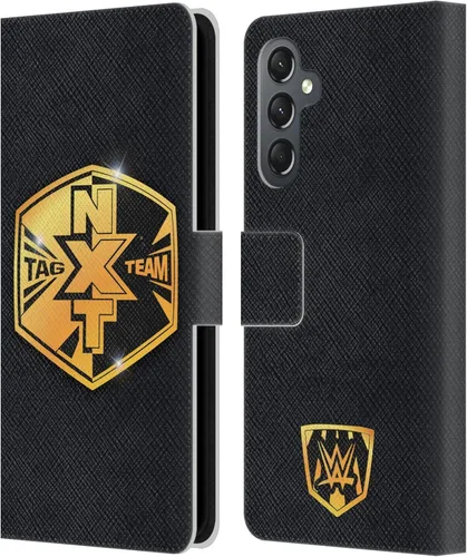 Vista 111 de Head Case Designs Officially Licensed WWE Cruiserweight Champion Title Belts Leather Wallet Case Compatible with Samsung Galaxy A07 4G Campeón