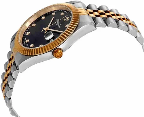 Vista 2 de Mathey-Tissot Reloj Rolly III Crystal Black Dial para hombre H710BN, Negro -, Moderno