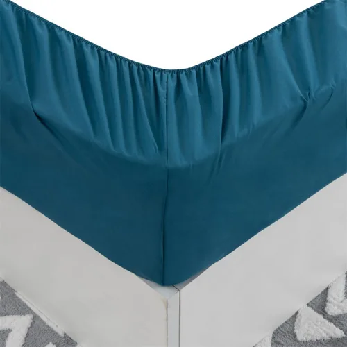 Vista 6 de Holawakaka Protector de colchón impermeable tamaño individual, color azul marino, sábana bajera transpirable, funda para colchón de cama de 14