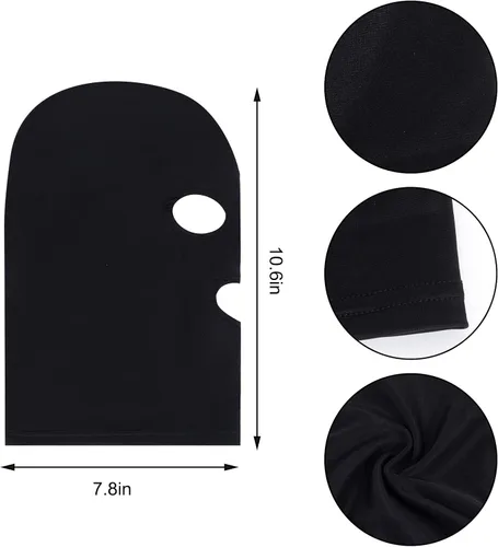 Vista 2 de Miayon Zentai - Máscara de capucha de cobertura completa de elastano, máscara de ojos abiertos y boca elástica transpirable para Halloween, cosplay