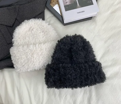 Vista 3 de Bonitos gorros para mujer, gorros para mujer, accesorios Y2K, gorros kawaii de ganchillo para mujer