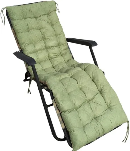 Vista 5 de OctoRose suave micro gamuza de lujo exterior silla reclinable almohadillas, cubiertas de almohadón de banco, almohadillas para sillón de patio Marrón