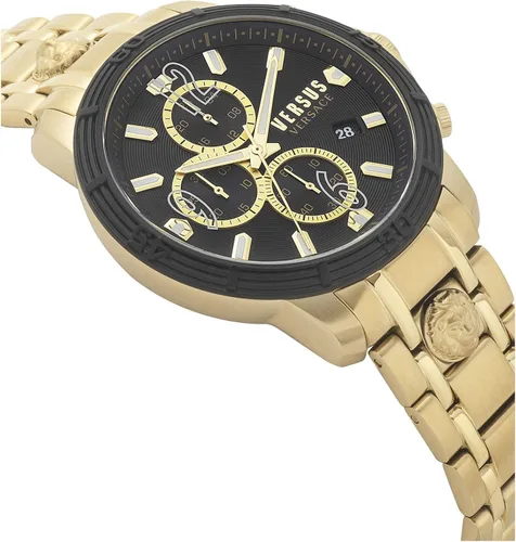 Vista 3 de Versus Versace VSPHJ0720 - Reloj de pulsera Bicocca para hombre color oro amarillo negro y dorado amarillo Multi Bicocca