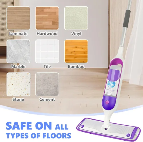 Vista 7 de Almohadillas de repuesto reutilizables compatibles con Swiffer PowerMop, repuestos de microfibra para mopa eléctrica, lavables a máquina