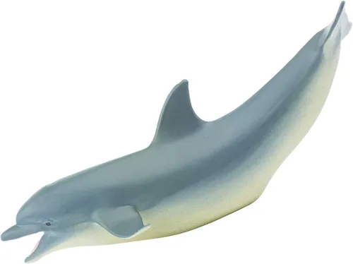 Vista 6 de Safari Ltd. Figura de delfín nariz de botella, figura detallada de plástico de 5 pulgadas, divertido juguete educativo para niños, niñas y niños a