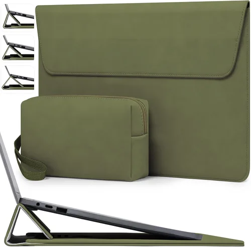 Vista 12 de HYZUO Funda para portátil de 15 pulgadas con soporte ajustable, gris Gris espacial