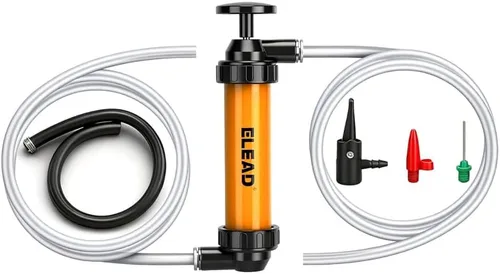 Vista 10 de Fluid Transfer Siphon Pump for Gasoline, Multi-use Liquid Transfer Pump, Max 3 GPM High Flow, Hand Pump with Inflator Hose adapter, Balloon Adapter