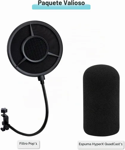 Vista 6 de YOUSHARES - Filtro Pop de Espuma para Micrófono QuadCast – Parabrisas de 5.5 Pulgadas de Diámetro, 6 Capas, Filtro Pop para Cubierta de Micrófono