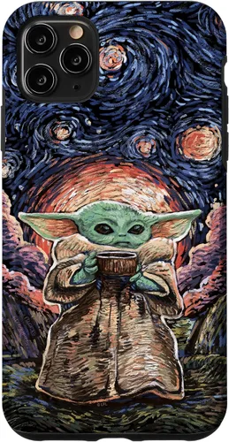 Vista 13 de Star Wars: The Mandalorian The Child Starry Night Style - Carcasa para iPhone 17