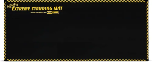 Vista 13 de 18 x 36 pulgadas - 1 pulgada de grosor Alfombrillas antifatiga para estar de pie Tapete industrial antifatiga con rayas de seguridad Tapete