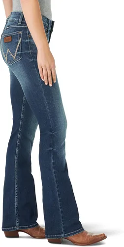 Vista 3 de Wrangler Pantalones de mezclilla retro Mae de tiro medio para mujer