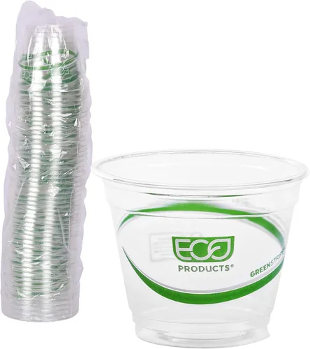 Vista 21 de Eco-Products, Inc GreenStripe - Vasos para bebidas frías, Transparente, 1000