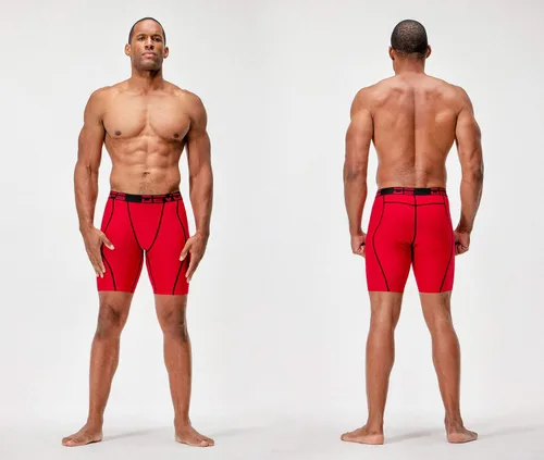 Vista 3 de DEVOPS 3 or 5 Pack Compression Shorts Men Spandex Sport Shorts Athletic Workout Running Performance Baselayer Underwear