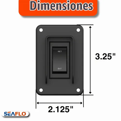 Vista 9 de SEAFLO Interruptor de balancín de potencia con interruptor de gato estabilizador, máximo 30 amperios, 12 V/24 V, extensión retráctil, arnés