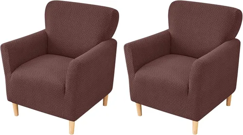 Vista 83 de FUANGUI Funda para Sillón de Banquete con Brazos Fundas para Sillas Elásticas Funda para Sillón Club Funda Suave para Sillón Sofá Cubiertas