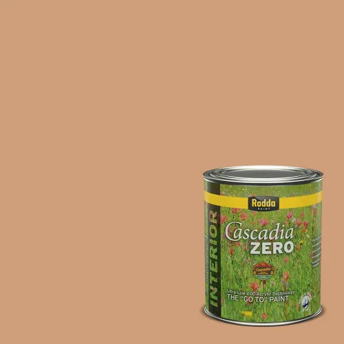 Vista 305 de Rodda Paint CASCADIA ZERO - Pintura plana e imprimación para interiores en uno, cuarto de galón, crema de ballet