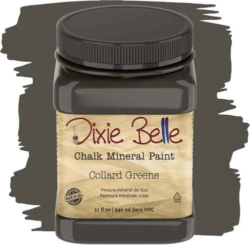 Vista 70 de Pintura para muebles con acabado de tiza Dixie Belle Paint Company - Amatista (4oz) - Pintura mineral de tiza chic púrpura profundo mate