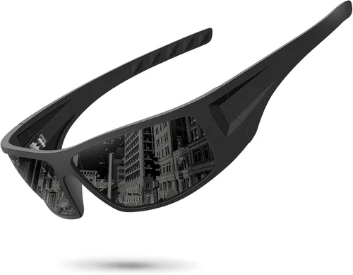 Vista 22 de Gafas de sol deportivas polarizadas para hombres y mujeres con marco irrompible para ciclismo, pesca, lentes envolventes, protección UV400