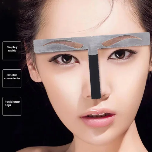 Vista 2 de Filfeel Regla de cejas, regla de extensión de equilibrio permanente profesional de cejas, regla de extensión de ceja (#1)
