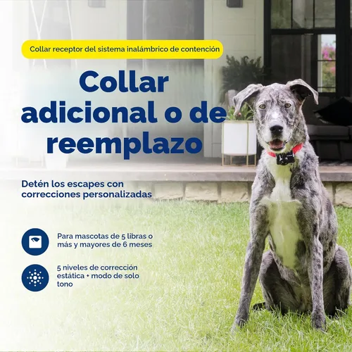 Vista 2 de PetSafe Sistema inalámbrico de contención de valla para mascotas, collar receptor solo para perros y gatos de más de 8 libras, resistente al agua