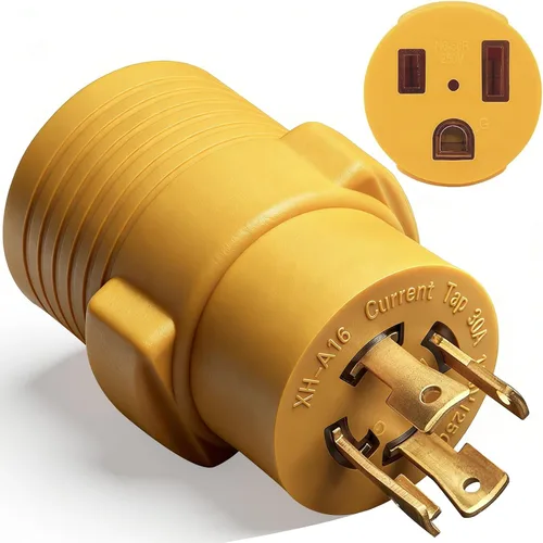 Vista 14 de Adaptador RV de 30 amperios a 110, enchufe de alimentación NEMA 5-15P NEMA 5-15P a L5-30R