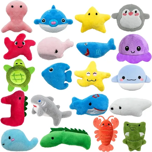 Vista 7 de 20 piezas de 20 estilos coloridos mini lindos peluches