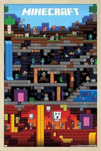 Vista 13 de Trends International Minecraft - Póster de pared Worldly, 22.375 x 34 pulgadas, versión sin marco