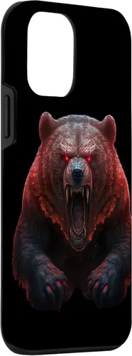 Vista 3 de Funda para iPhone 12 Mini Bear, Angry Grizzly Bear, peligroso oso de terror