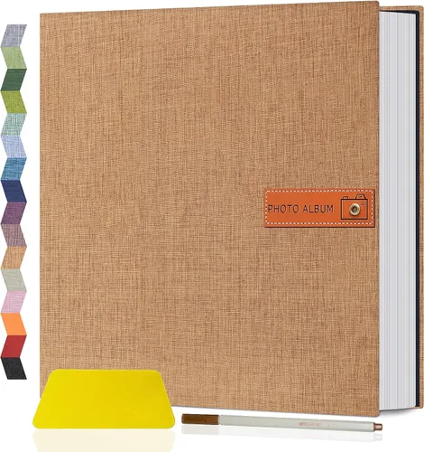 Vista 46 de Popotop Álbum de fotos grande autoadhesivo 4x6 5x7 8x10 Álbum de recortes DIY Libro de imágenes, Regalos para mamá, familia, bebé y boda