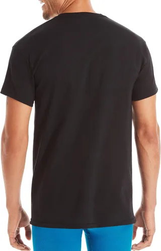 Vista 3 de Hanes Camisetas para hombre, control de olores, absorben la humedad, 100% algodón, paquetes múltiples