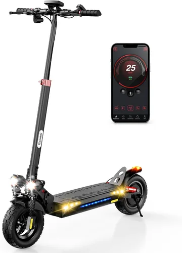 Vista 9 de iScooter iX3/iX4 Electric Scooter, 10" Off-Road Tires, 25/28 Miles Range Negro