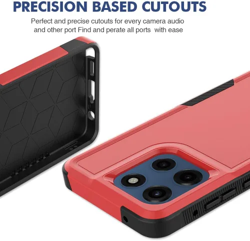 Vista 18 de Jeylly para Moto G Stylus 5G 2021 Funda con [2 Pack] Protector de Pantalla de Vidrio Templado, Protección Grado Militar Anti-Arañazos, Funda A