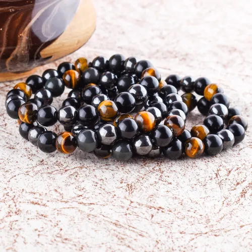Vista 7 de OdrillionGems Natural Gemstone Beads Stretchable Bracelet for Women Men