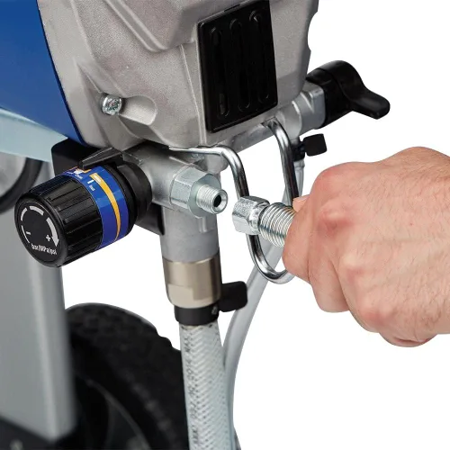 Vista 5 de FUNTECK Manguera de pintura sin aire mejorada de 50 pies para pulverizadores Graco, trenzado de alambre de latón reforzado, 4300 PSI
