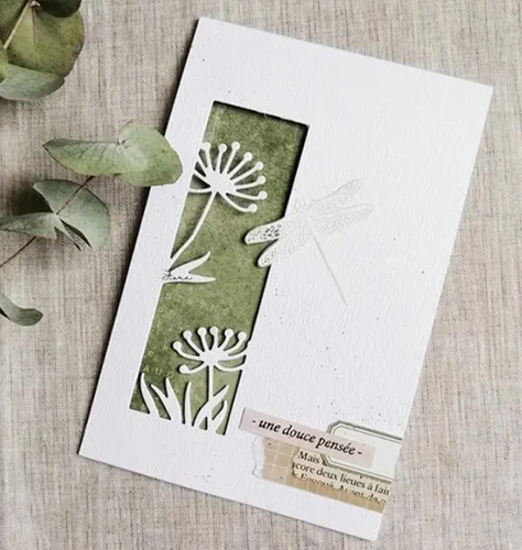 Vista 9 de 2 troqueles rectangulares de metal de hojas de flores, hojas de flores, plantillas de corte de boda para manualidades, álbumes de recortes, fotos