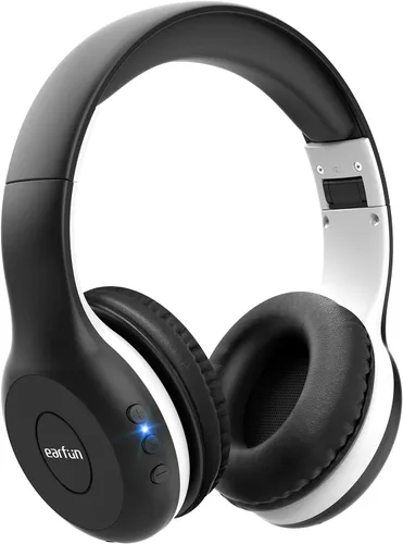 Vista 8 de EarFun K2 - Auriculares Bluetooth para niños, con volumen limitado, tiempo de reproducción de 40 horas, micrófono integrado, sonido estéreo