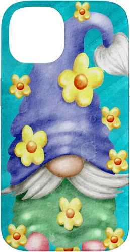 Vista 4 de Floral Spring Gnome for Garden Mom and Summer Cute Flower Case for iPhone 17