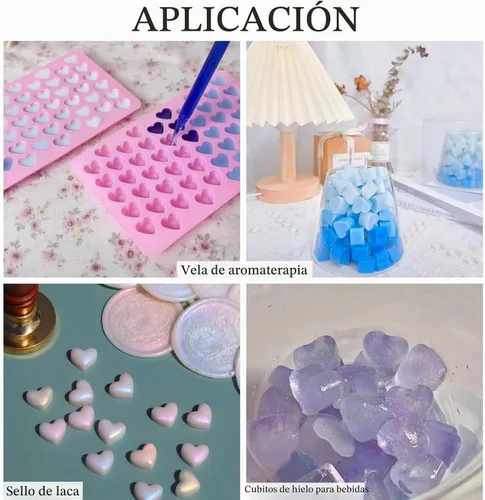 Vista 4 de Paquete de 2 moldes de silicona con forma de corazón, antiadherentes, de grado alimenticio, moldes para hornear, moldes reutilizables para dulces