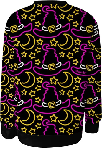 Vista 6 de Ropa de mujer de moda para otoño, sudadera estampada de manga larga cuello redondo casual cómoda suelta ligera