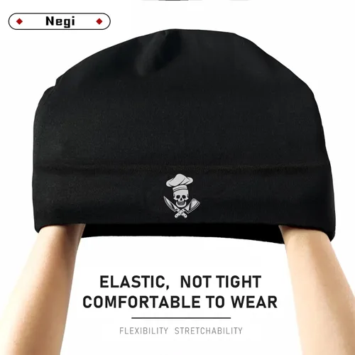 Vista 5 de Negi Gorro de punto con diseño de calavera para hombre y mujer, calavera 11