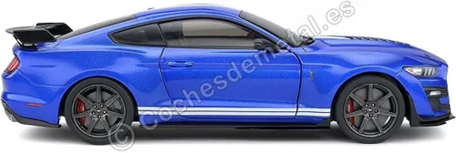 Vista 3 de solido S1805901 Ford Coche miniatura coleccionable, azul, escala 1:18
