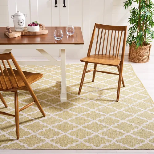 Vista 24 de SAFAVIEH Montauk Collection - Alfombra decorativa, 2 pies 3 pulgadas x 3 pies 9 pulgadas, beige y marfil, hecho a mano, de algodón enrejado, ideal