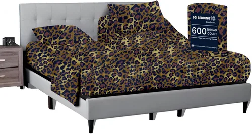 Vista 38 de SGI bedding Sábana Queen de 28 pulgadas con cabecera flexible y parte superior dividida, 100% algodón egipcio - 600 número de hilos, sábanas