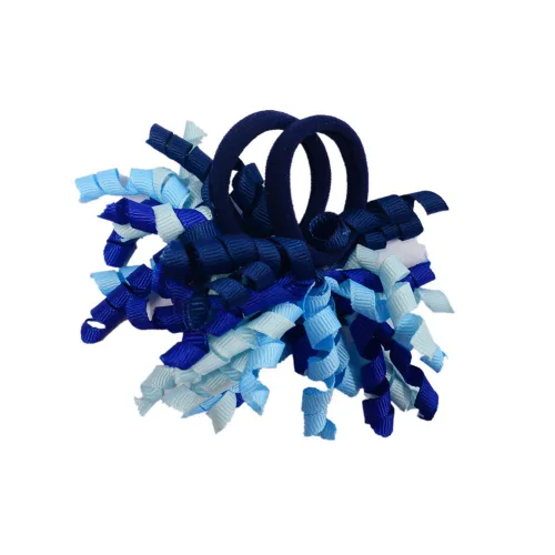 Vista 4 de Paquete de 18 lazos para el pelo rizado Korker para niña de colores mixtos