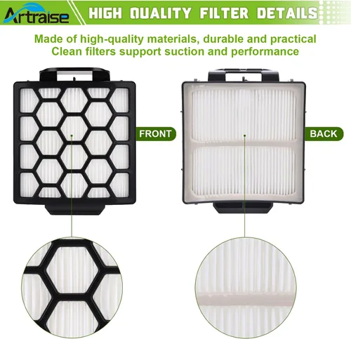 Vista 4 de Artraise Filtro de repuesto para Shark NV255 NV251 NV150 NV151 ZU62 ZU62C ZU60 ZU102 ZU51 Navigator Zero-M Cepillo autolimpiante Pet Pro Aspiradora
