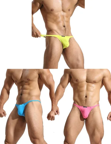 Vista 4 de Azcode Tangas con espalda en T para hombre, sexy, de tiro bajo, tangas