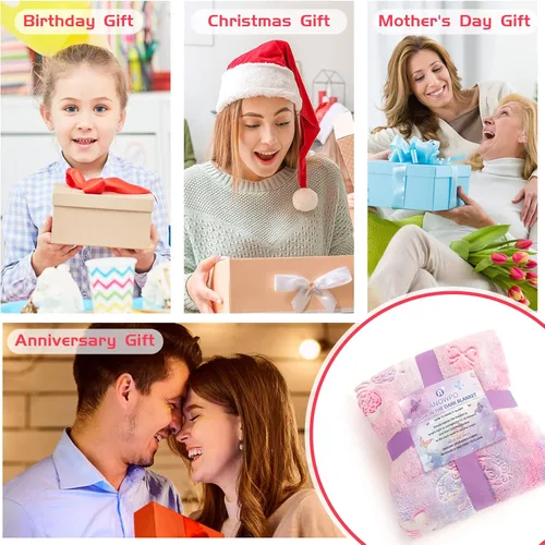 Vista 6 de Manta que brilla en la oscuridad, regalos de mariposa para niñas, manta suave de 3, 4, 5, 6, 7, 8, 9, 10, 11, 12 años, juguetes para niñas pequeñas