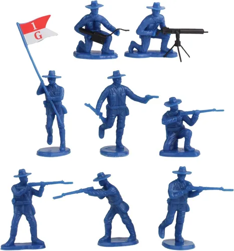 Vista 5 de BMC The Rough Riders Charge Up San Juan Hill - Figuras de soldado de 32 piezas